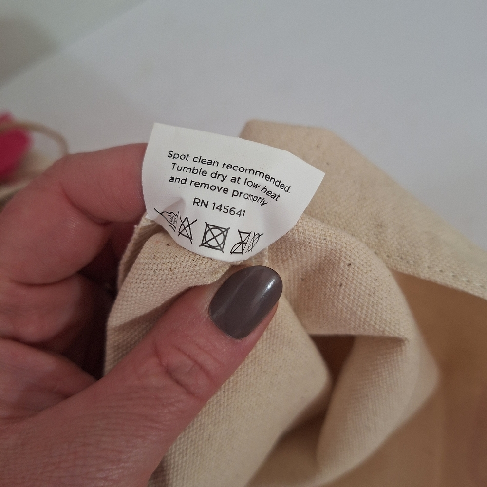 Boho Living With God All Things Are Possibls Spanish Canvas Cotton Tote Bag NWT - Picture 10 of 15